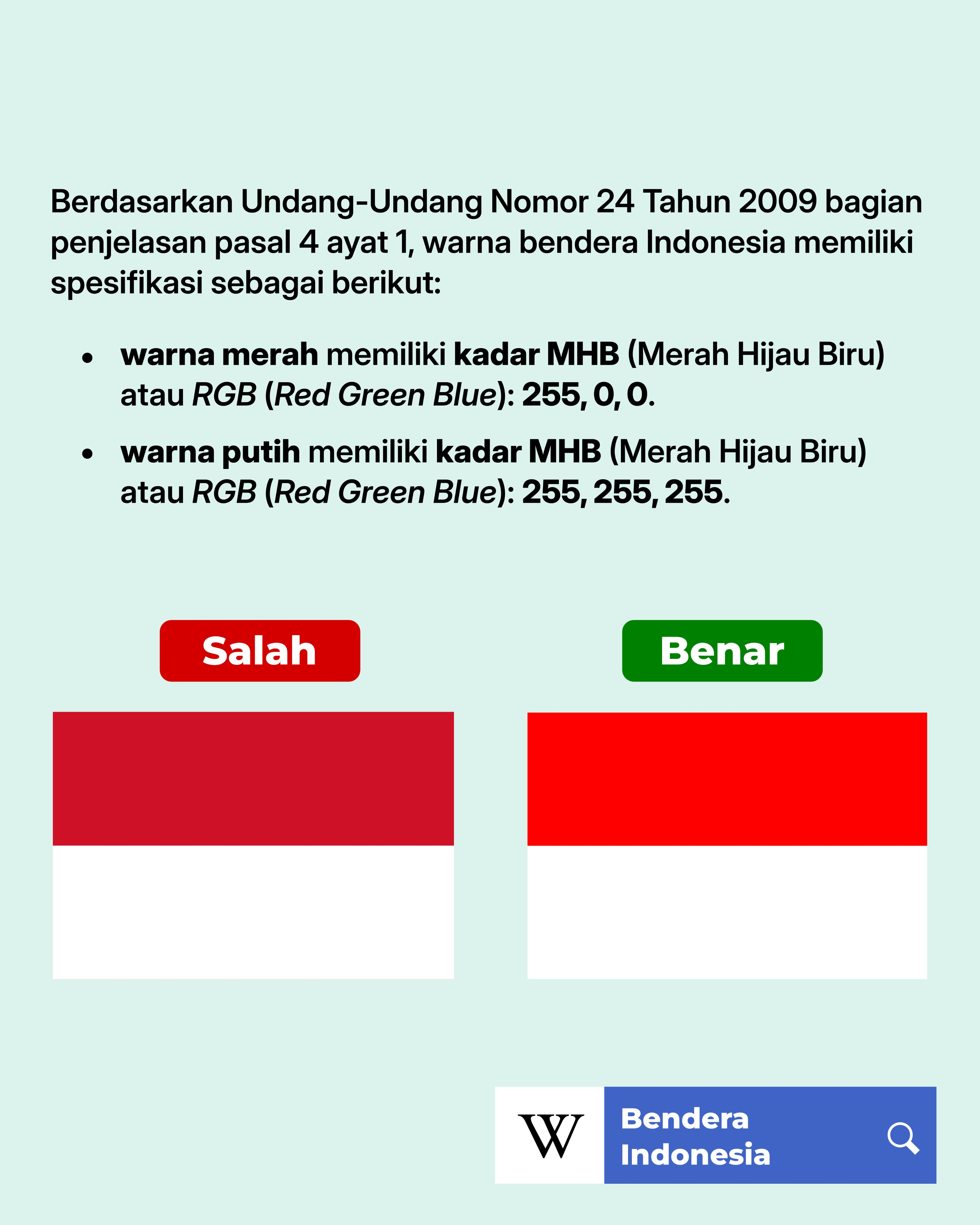 Kode Warna Bendera Indonesia